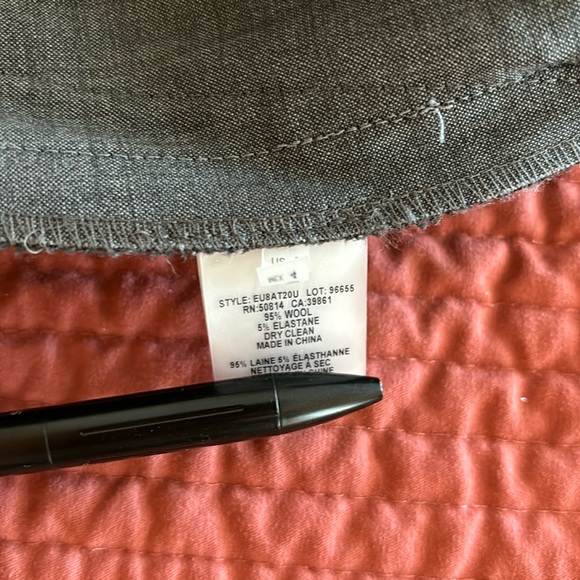 Ellie Tahari Grey Gray Jillian Straight Leg Pant size 4 - Picture 6 of 9